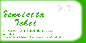 henrietta tehel business card